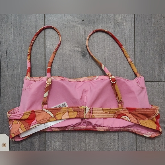 Billabong Pretty Groovy Square Bralette Bikini Top ABJX300687 Womens Sz M/10 NWT - Picture 2 of 10